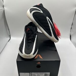 NEW ADIDAS Anthony Edwards 2J Kids Sneakers,Black/White/Red,JR9377,Youth 5.5 M